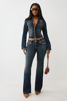 DENIM DOUBLE ZIP JACKET, image 2
