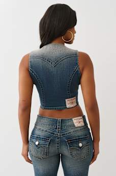 FADED DENIM VEST, image 5