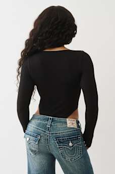 SEAMLESS LONG SLEEVE BODYSUIT, image 5