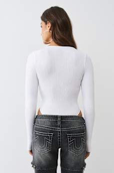 SEAMLESS LONG SLEEVE BODYSUIT, image 5
