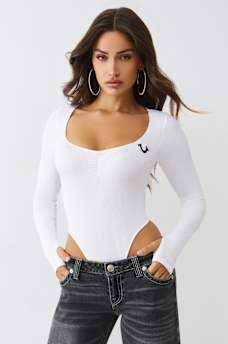 SEAMLESS LONG SLEEVE BODYSUIT, image 1