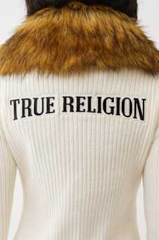 FAUX FUR DUSTER CARDIGAN, image 4