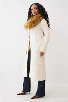 FAUX FUR DUSTER CARDIGAN, image 7