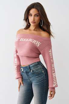 SU&Eacute;TER ENCOGIDO CON HOMBRO DESCUBIERTO, image 3