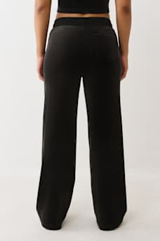 VELOUR CRYSTAL HORSESHOE STRAIGHT LEG SWEATPANT, image 4