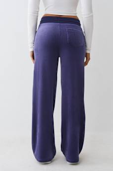 VELOUR CRYSTAL HORSESHOE STRAIGHT LEG SWEATPANT, image 5