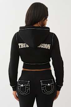 BIG T SHRUNKEN ZIP HOODIE, image 6