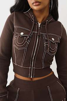 BIG T SHRUNKEN ZIP HOODIE, image 5