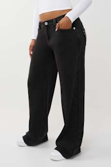 BOBBI WASHED FLEECE BAGGY PANT, image 4