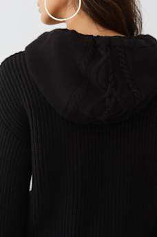 EMBROIDERED PULLOVER SWEATER HOODIE, image 6