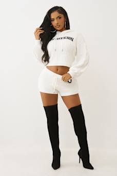 EMBROIDERED PULLOVER SWEATER HOODIE, image 3