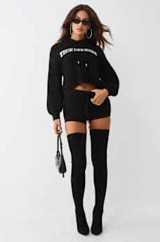 EMBROIDERED SWEATER SHORT, image 2