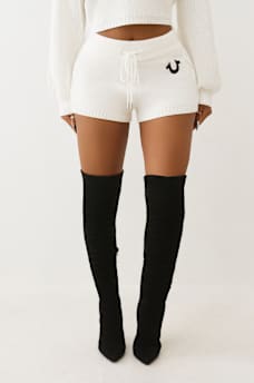 EMBROIDERED SWEATER SHORT, image 4