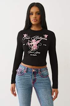 CAMISETA PEQUE&Ntilde;A DE MANGA LARGA DE CUPIDO CON CRISTALES, image 2