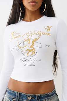 CAMISETA PEQUE&Ntilde;A DE MANGA LARGA DE CUPIDO CON CRISTALES, image 1