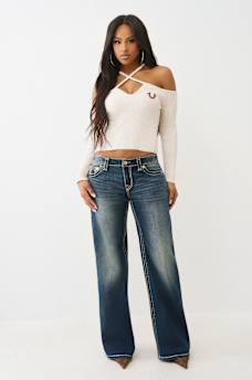 CAMISETA MANGA LARGA CON TIRANTES CRUZADOS DE LUREX CON HERRADURA, image 3