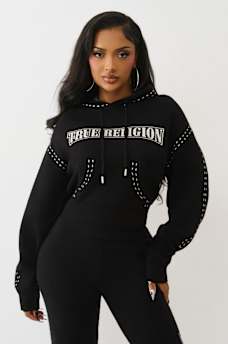 LOGO PULLOVER SWEATER HOODIE, image 2