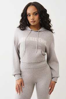 LOGO PULLOVER SWEATER HOODIE, image 2