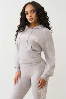 LOGO PULLOVER SWEATER HOODIE, image 4