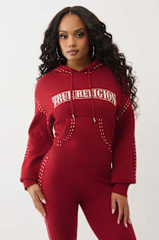 LOGO PULLOVER SWEATER HOODIE, image 2