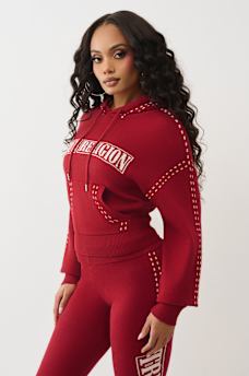 LOGO PULLOVER SWEATER HOODIE, image 4