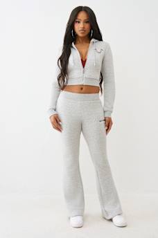 RAINBOW STITCH HORSESHOE SHRUNKEN ZIP HOODIE, image 3