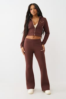 RAINBOW STITCH HORSESHOE SHRUNKEN ZIP HOODIE, image 3