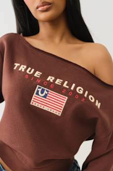 OFF THE SHOULDER EMBROIDERED PULLOVER, image 5