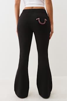 RAINBOW STITCH HORSESHOE BOOTCUT SWEATPANT, image 5