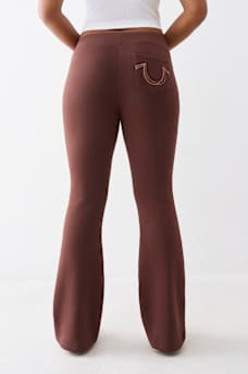 RAINBOW STITCH HORSESHOE BOOTCUT SWEATPANT, image 5