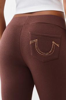 RAINBOW STITCH HORSESHOE BOOTCUT SWEATPANT, image 1