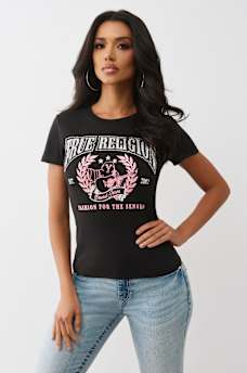 CAMISETA DE CUELLO REDONDO CON BUDDHA DE CRISTAL, image 2