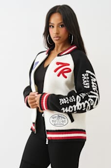 LOGO RAGLAN ZIP CARDIGAN, image 5