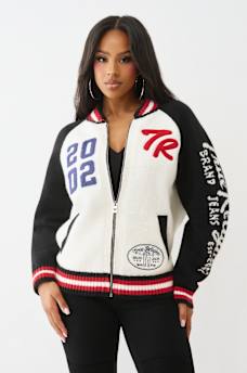 LOGO RAGLAN ZIP CARDIGAN, image 1