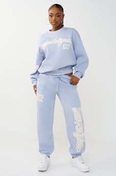 EMBROIDERED BOYFRIEND PULLOVER SWEATSHIRT, image 4