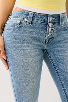 LOW RISE BUTTON HEM FLAP CAPRI , image 5