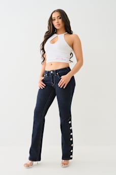 SAILOR BUTTON BABY BOOTCUT JEAN, image 1
