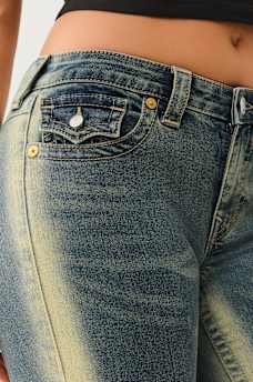 BECCA MID RISE FADED BOOTCUT JEAN, image 5