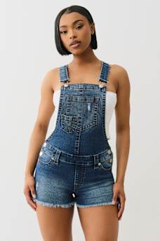 JOEY FRAYED OVERALL SHORT, image 1