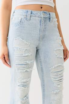 DESTROYED RELAXED FLARE JEAN, image 5