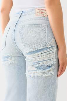 DESTROYED RELAXED FLARE JEAN, image 7