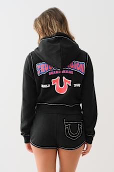 CROPPED BIG T ZIP HOODIE, image 6