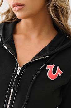 CROPPED BIG T ZIP HOODIE, image 7
