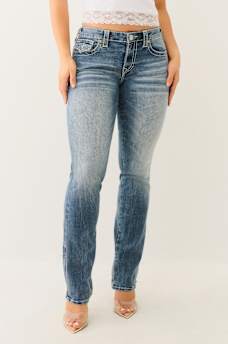 BILLIE MID RISE BIG T SPLIT HEM STRAIGHT JEAN, image 3
