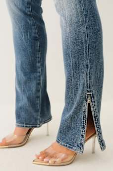 BILLIE MID RISE BIG T SPLIT HEM STRAIGHT JEAN, image 6
