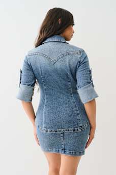 Y2K MINI DENIM SHIRT DRESS, image 5