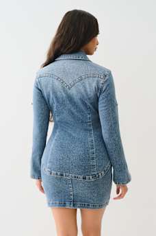 Y2K MINI DENIM SHIRT DRESS, image 8