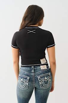 CONTRAST BUDDHA LOGO BABY TEE, image 4