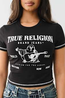 CONTRAST BUDDHA LOGO BABY TEE, image 1