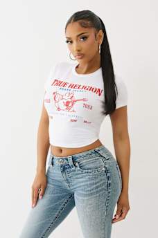 CONTRAST BUDDHA LOGO BABY TEE, image 4